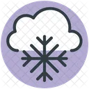 Snowflake Cloud Winter Icon
