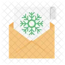 Snowflake Christmas Message Icon