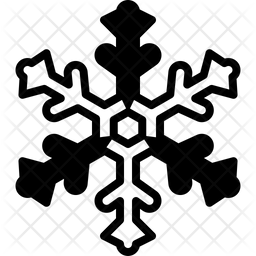Snowflake Icon - Download in Glyph Style