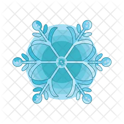 Snowflake blue  Icon