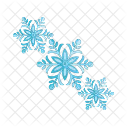 Snowflake blue  Icon