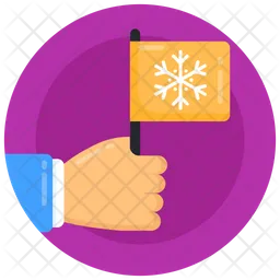 Snowflake Flag  Icon