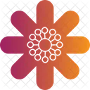 Snowflake Flower Winter Bloom Frosted Petals Icon