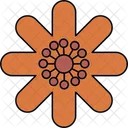 Snowflake Flower Winter Bloom Frosted Petals Icon