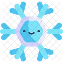 Snowflake Kawaii Christmas Icon