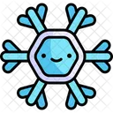 Snowflake Kawaii Christmas Icon