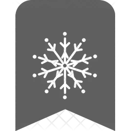 Snowflake Label  Icon