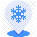 Snowflake Location  Icon