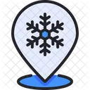 Snowflake Location  Icon