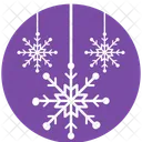 Snowflakes Hanging Christmas Icon