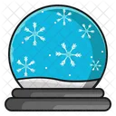Snowflakes crystal ball  Icon