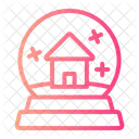 Snowglobe House Holiday Icon