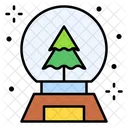 Snowglobe Celebration Christmas Tree Icon