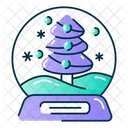 Snowglobe Snowflake Snowflakes Icon