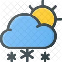 Snowing Day Weather Icon