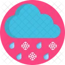 Snowflakes Rain Cloud Icon