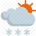 Sun Snow Weather Icon