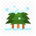 Snowing In Trees Icon
