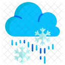 Snowing Weather Cloud Snowflake Icon