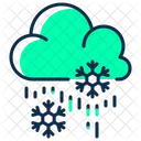 Snowing Weather Cloud Snowflake Icon