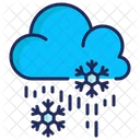 Snowing Weather Cloud Snowflake Icon