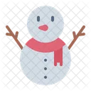 Snowman Winter Cold Icon