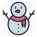 Snowman Winter Cold Icon