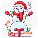 Snowman Doll Christmas Icon
