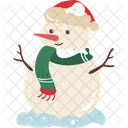 Snowman Christmas Elements Christmas Ornament Icon
