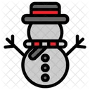 Snowman Christmas Winter Icon