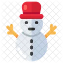 Snowman Snow Sculpture Snowperson Icon