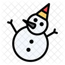 Snowman Christmas Winter Icon