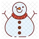 Snowman Snow Weather Icon