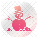 Snowman Christmas Winter Icon