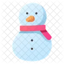 Snowman Scarf Winter Icon