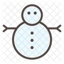 Snowman Snow Happy Icon