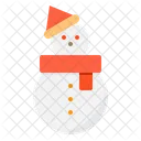 Snowman Character Winter Icon