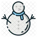 Snowman Man Snow Icon