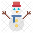 Christmas Man Snow Icon
