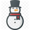 Snowman Holidays Celebrate Icon