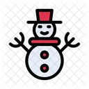 Snowman Decoration Christmas Icon