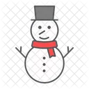 Snowman Merry Christmas Icon