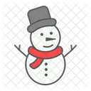 Snowman Merry Christmas Icon