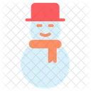 Snowman Scarf Winter Icon