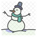Winter Snowman Snow Icon