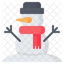 Snowman Snow Hat Icon