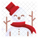 Snowman Christmas Xmas Icon