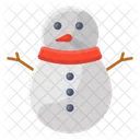 Snowman Snow Sculpture Christmas Man Icon