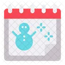 Snowman Date Schedule Icon