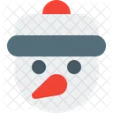 Snowman With Hat Icon